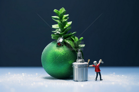 创意圣诞节的装饰球图片