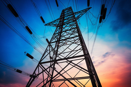 工业电缆高压塔架图片