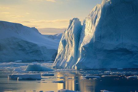 冰川中的自然美景图片