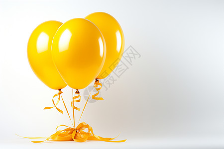 节日的黄色气球图片