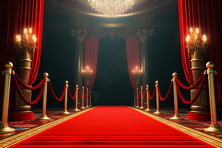 红毯制造的入口背景图片