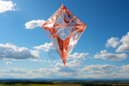飞翔中的钻石风筝图片
