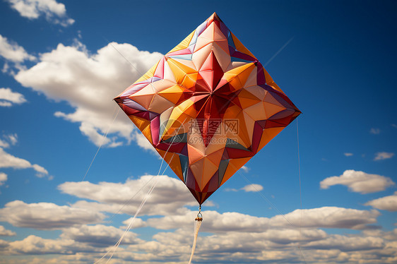 翱翔在空中的风筝图片