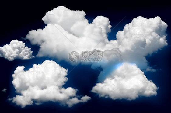 平流层多云的云朵图片