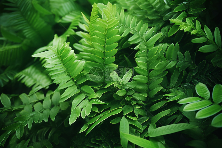 一片绿色的植物图片