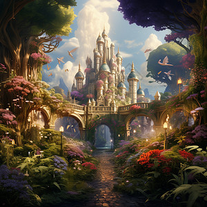 梦幻的花园王国图片