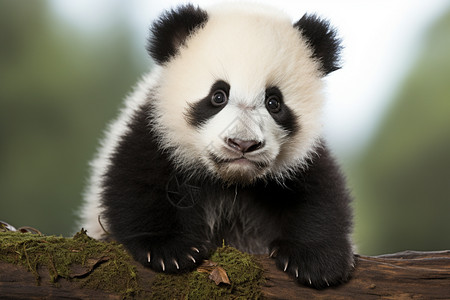 呆萌的小熊猫图片