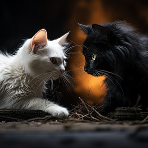 两只可爱的猫图片