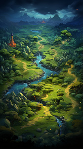 童话森林的地图图片