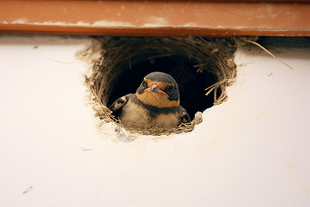 小鸟的巢穴自然燕子洞高清图片
