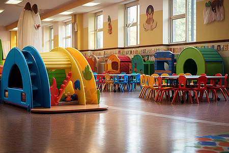 彩色的幼儿教室图片