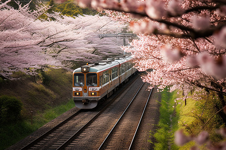 日本春天的樱花图片