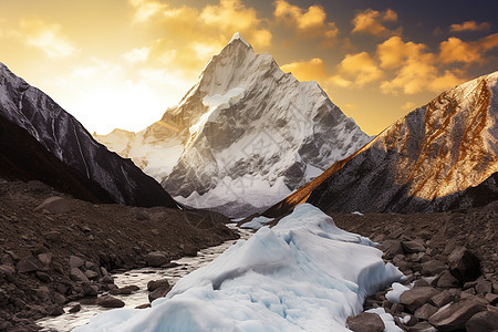 喜马拉雅山的山顶图片