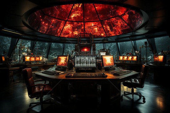 核反应堆控制室监视器图片