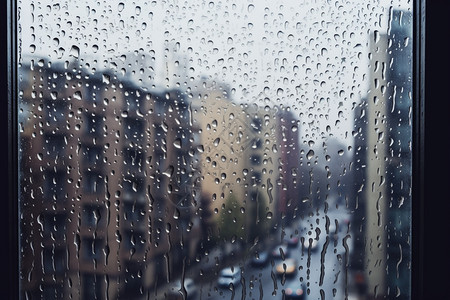 多雨季节潮湿户外背景