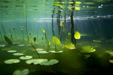 水生植物绽放图片