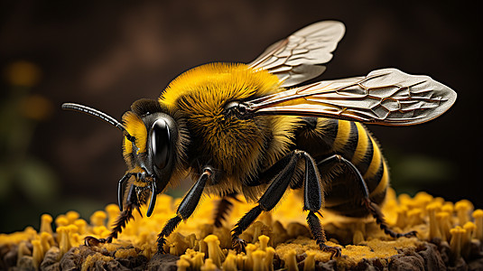 花间的蜜蜂图片