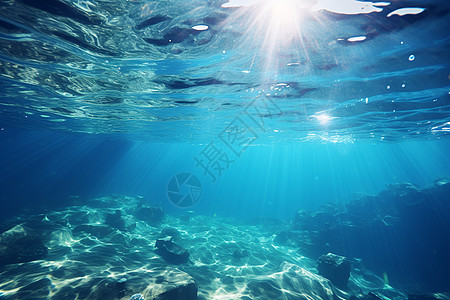 海底景观水底世界的幻美景观背景