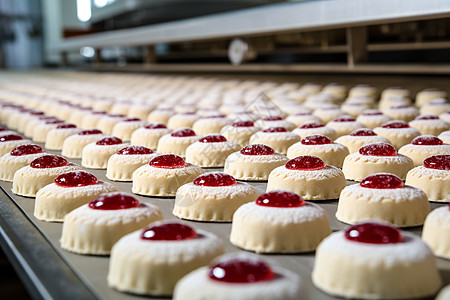 自动化的蛋糕工厂图片