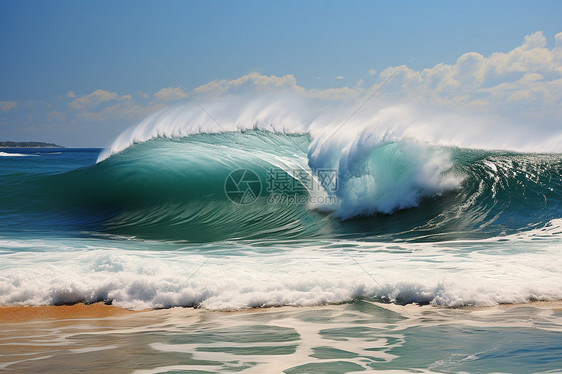 海浪与海岸图片