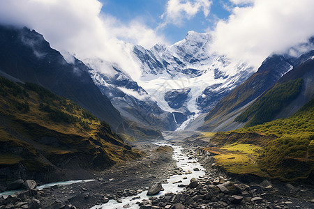 自然美丽的山脉风景图片