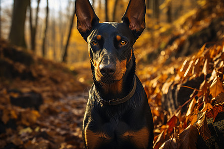 户外的德国牧羊犬高清图片