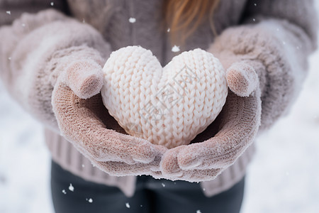 冬日温暖的手套图片