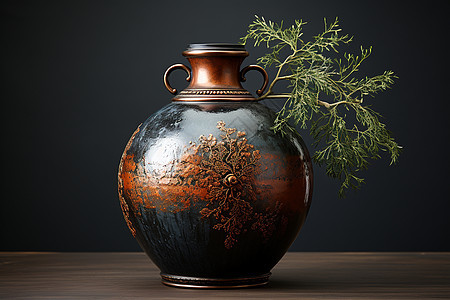古典陶瓷酒瓶图片
