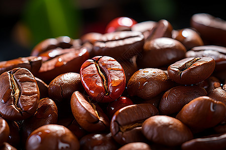 咖啡豆的艺术之美图片