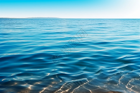 中央波光粼粼的海水背景