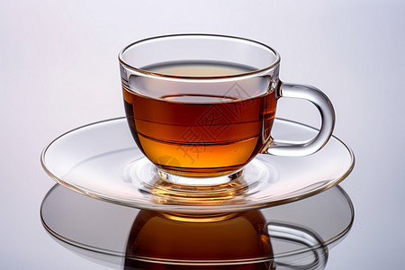 清晨的一杯香浓红茶图片