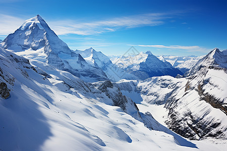 水墨仙境冰雪仙境背景