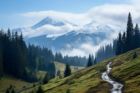 高山上的美丽风景图片