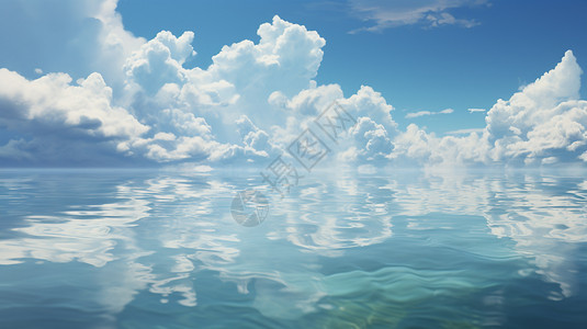 海水和云图片