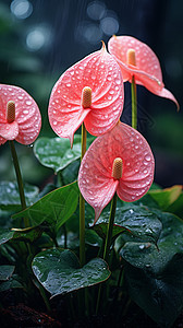 红掌花植物图片