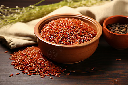 红色的大米背景图片