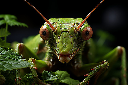 螳螂头部图片