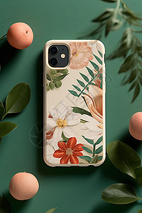 花朵手机壳设计背景图片