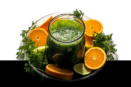 健康营养的香菜饮品图片