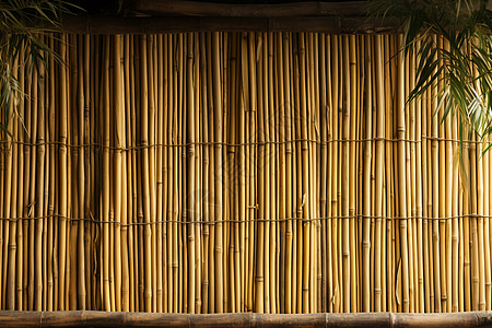 自然传统的竹编材质背景图片