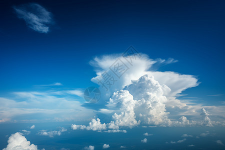 夏季天空中的美丽景观图片