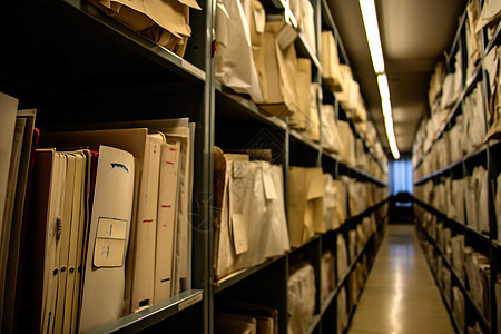 档案室分类存储的文件图片