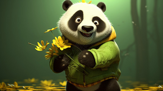 可爱的动物熊猫图片