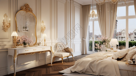 美观的法式卧室图片