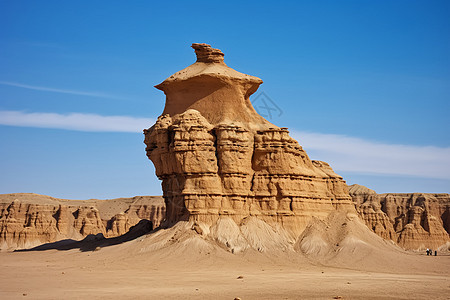 沙漠中的地貌背景图片