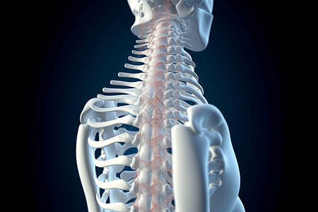 人类的脊柱骨头图片