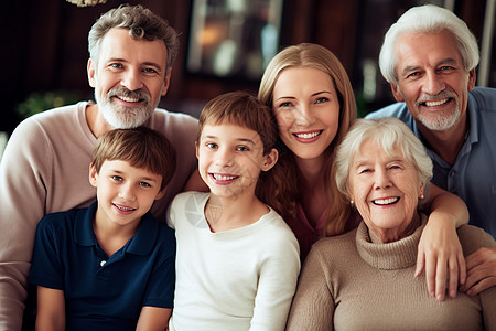 温馨幸福的家庭背景图片