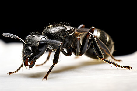 黑色的蚂蚁昆虫图片