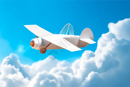 自由飞翔的飞机背景图片