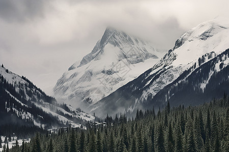 雪山风景图片